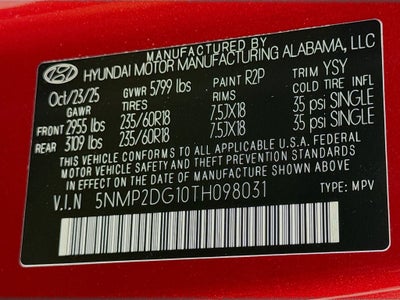 2026 Hyundai Santa Fe Hybrid SEL
