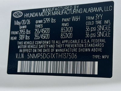 2026 Hyundai Santa Fe Hybrid Calligraphy