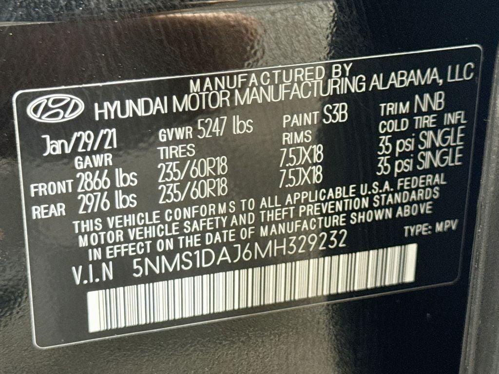 2021 Hyundai Santa Fe SE