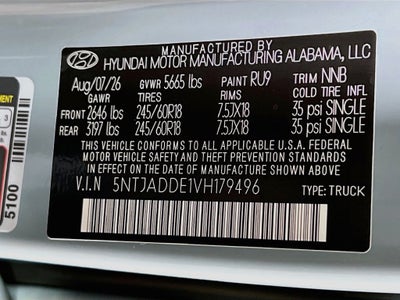 2027 Hyundai Santa Cruz SE