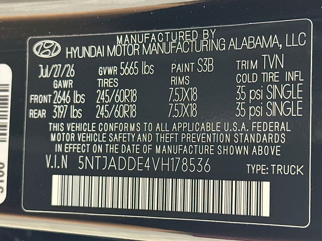 2027 Hyundai Santa Cruz SE