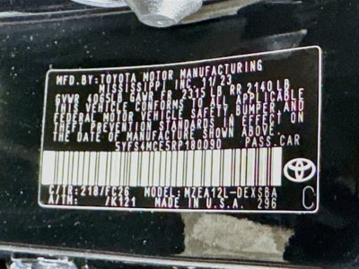 2024 Toyota Corolla SE