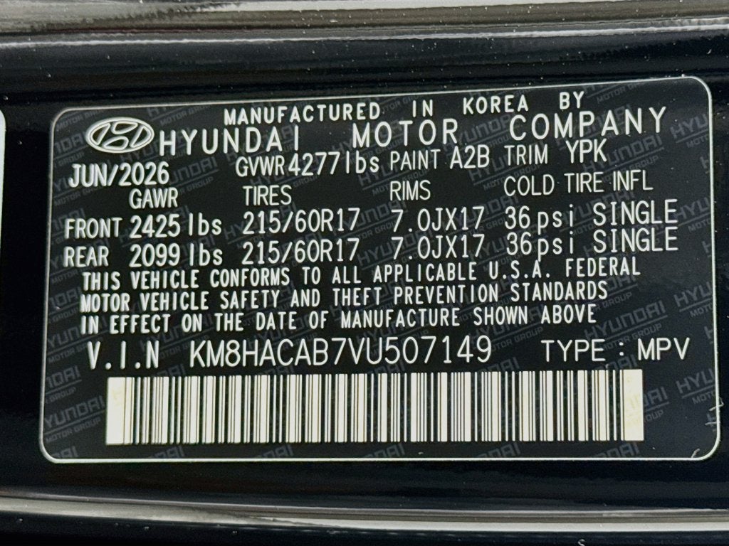 2027 Hyundai Kona SE