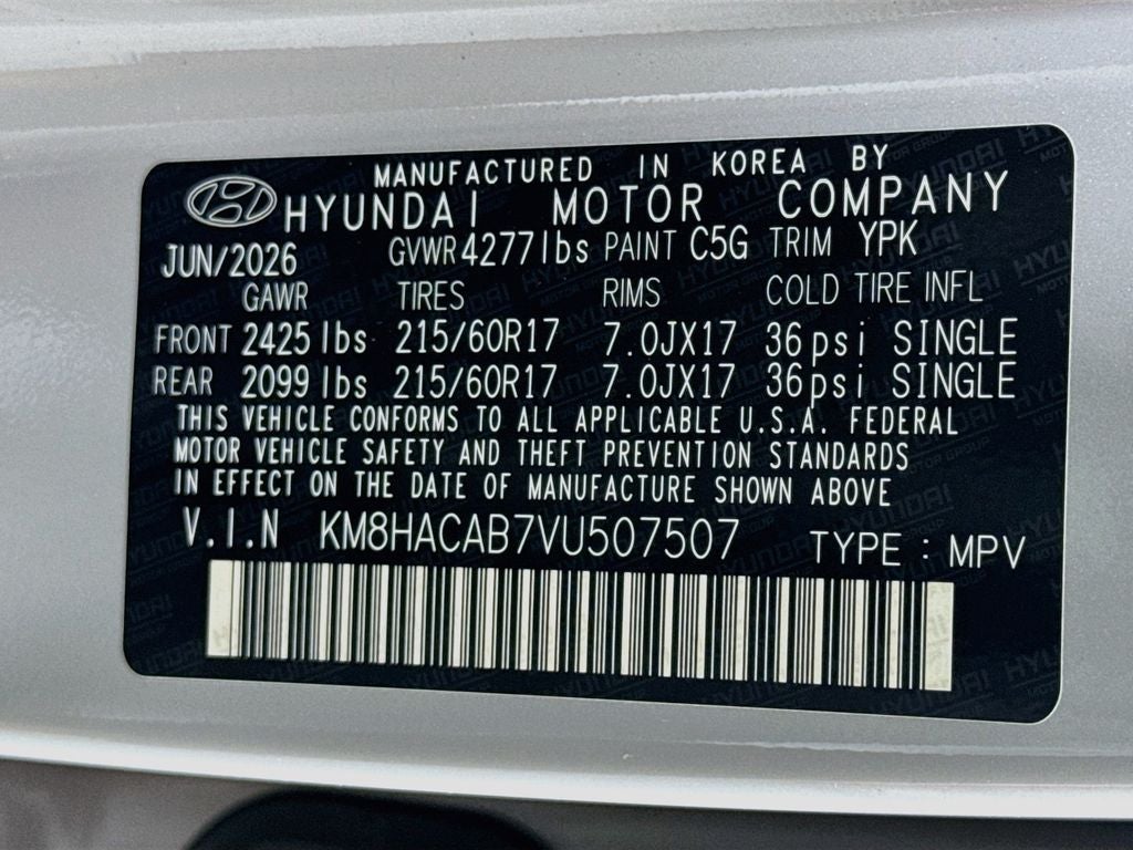 2027 Hyundai Kona SE