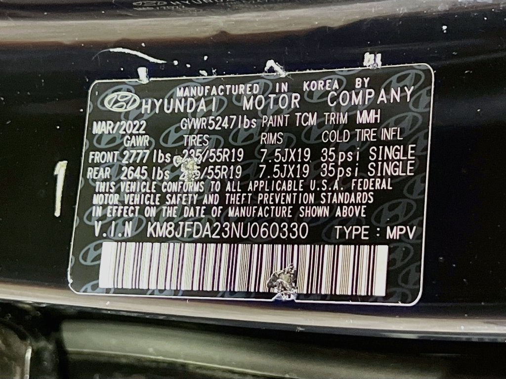 2022 Hyundai Tucson Plug-In Hybrid Limited