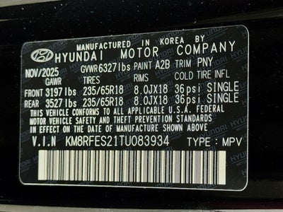 2026 Hyundai Palisade SE