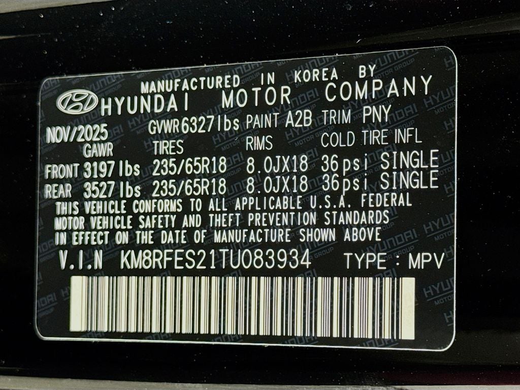 2026 Hyundai Palisade SE