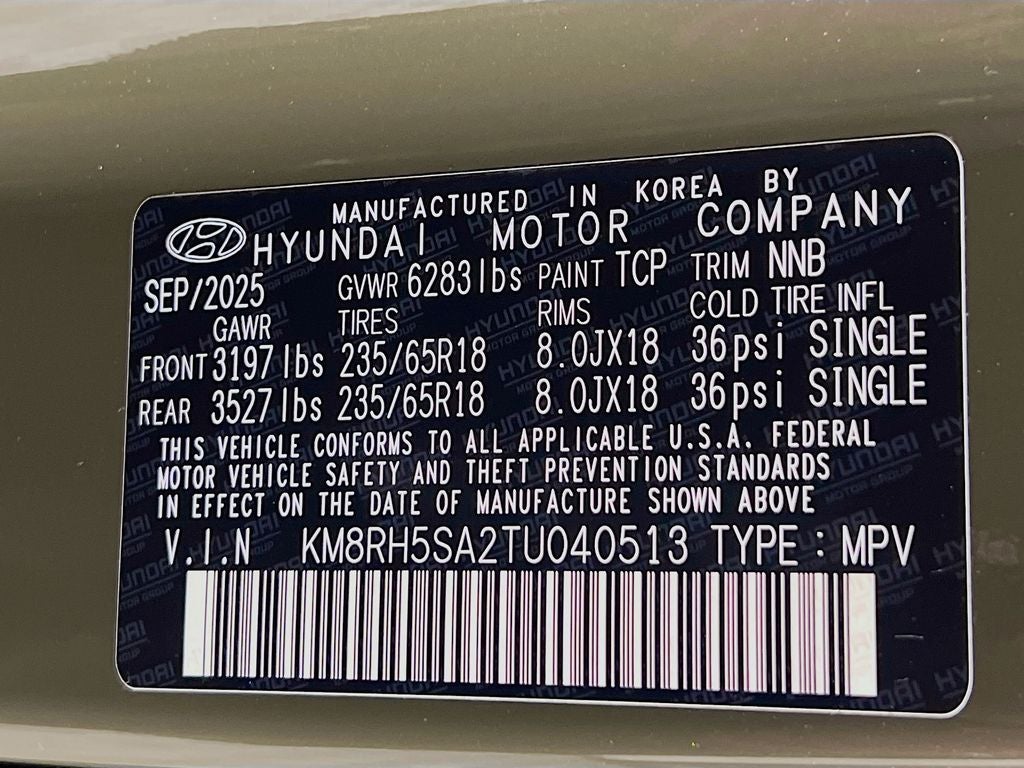 2026 Hyundai Palisade Hybrid Blue SEL Premium 8 Passenger