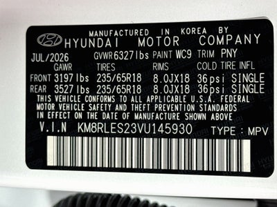 2027 Hyundai Palisade SEL 7 Passenger