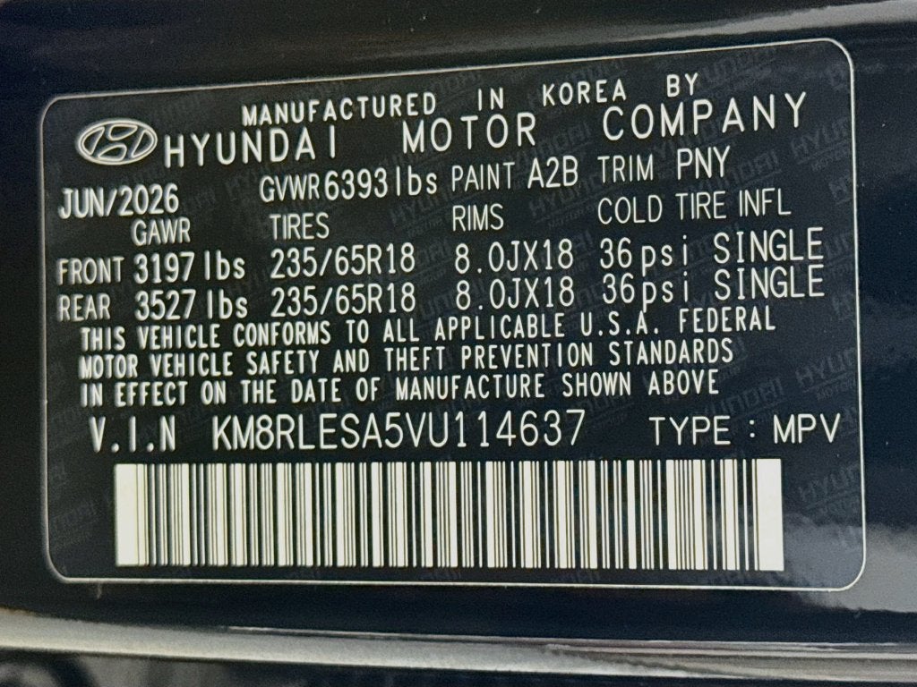2027 Hyundai Palisade Hybrid Blue SEL