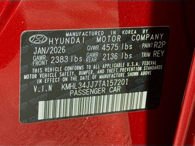 2026 Hyundai Sonata Hybrid SEL