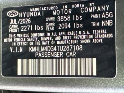 2026 Hyundai Elantra SEL Sport