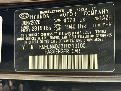 2026 Hyundai Elantra Hybrid Blue