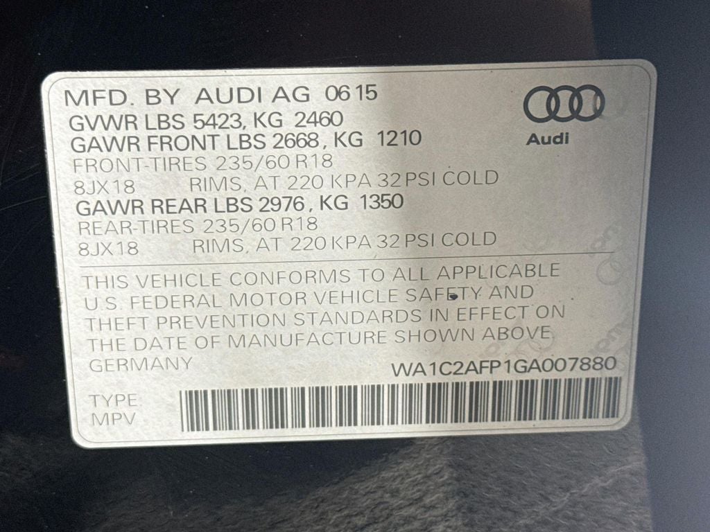 2016 Audi Q5 2.0T Premium quattro